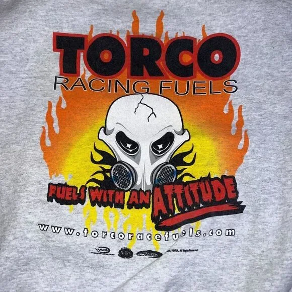 2006 Torco Racing Sweatshirt Sz XL Grey Double Sided Grpahic Pullobver Crewneck - Picture 7 of 10